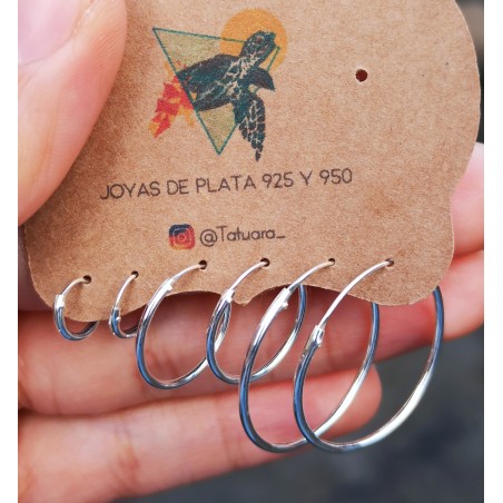 Set 5 de argollas lisas